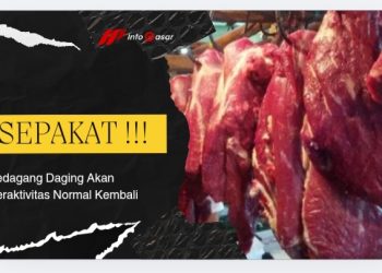 Sepakat !!! Pedagang Daging Akan Beraktivitas Normal Kembali