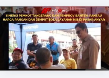 Sinergi Pemkot Tangerang dan Pemprov Banten: Pantau Harga Pangan dan Jemput Bola Layanan NIB di Pasar Anyar