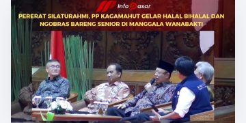 Pererat Silaturahmi, PP KAGAMAHUT Gelar Halal Bihalal dan Ngobras Bareng Senior di Manggala Wanabakti