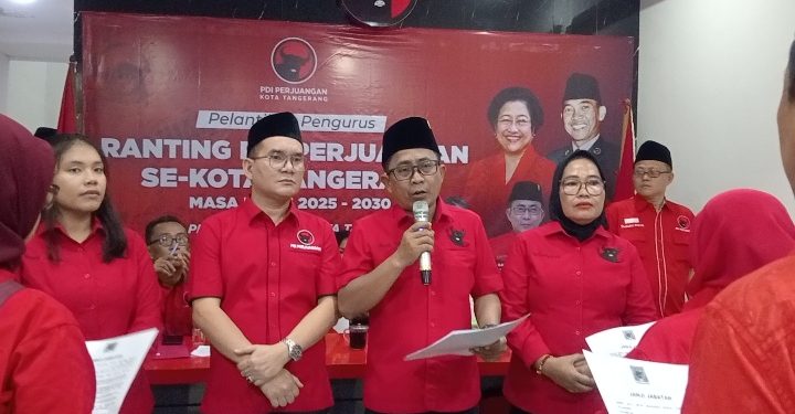 Pelantikan Pengurus Ranting, PDI Perjuangan Kota Tangerang Targetkan Penguatan Akar Rumput