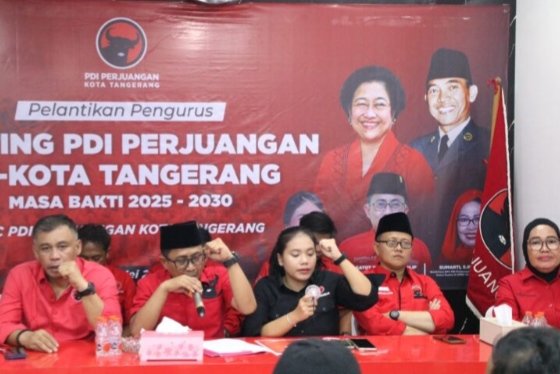 936 Pengurus Ranting PDI Perjuangan Kota Tangerang Dilantik, Targetkan Kekuatan Akar Rumput Lewat Keterwakilan Perempuan dan Gen Z