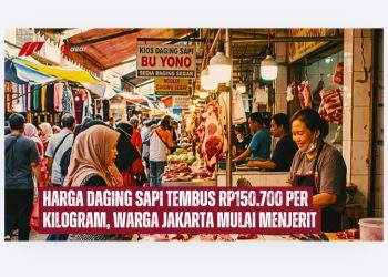 Harga Daging Sapi Tembus Rp150.700 per Kilogram, Warga Jakarta Mulai Menjerit