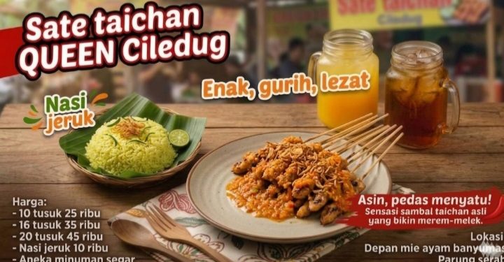 Sensasi Pedas Gurih Sate Taichan QUEEN Ciledug, Bikin Nagih !!!