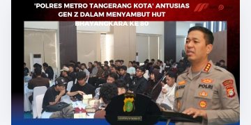 ‘Polres Metro Tangerang Kota’ Antusias Gen Z Dalam Menyambut HUT Bhayangkara Ke 80