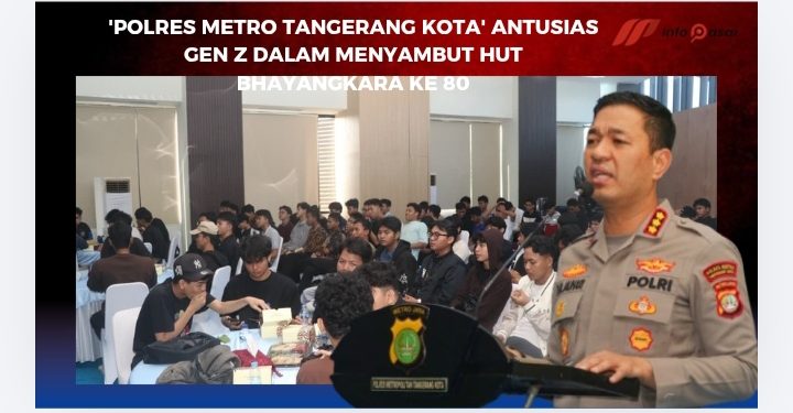 ‘Polres Metro Tangerang Kota’ Antusias Gen Z Dalam Menyambut HUT Bhayangkara Ke 80