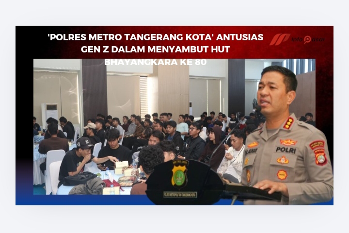 ‘Polres Metro Tangerang Kota’ Antusias Gen Z Dalam Menyambut HUT Bhayangkara Ke 80