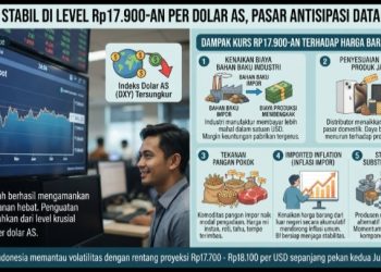 Rupiah Stabil di Level Rp17.900-an per Dolar AS, Pasar Antisipasi Data Fiskal