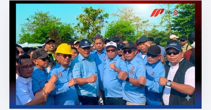 Sinergi Buruh dan Pemerintah: Dedi Sudarajat Dampingi Kunjungan Menteri LH Di TPA Jatiwaringin