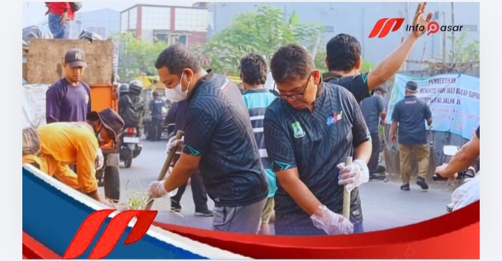 Wujudkan Lingkungan Asri, Camat Neglasari Laksanakan Kerja Bakti