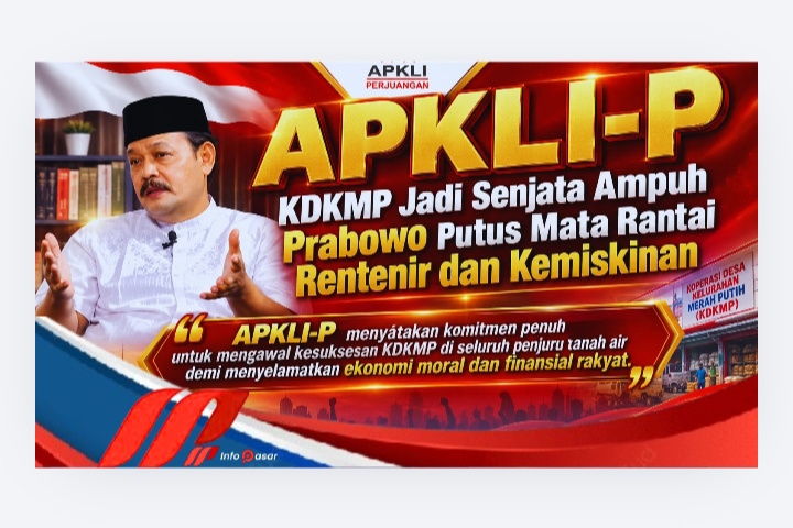 APKLI-P : KDKMP Jadi Senjata Ampuh Prabowo Putus Mata Rantai Rentenir dan Kemiskinan