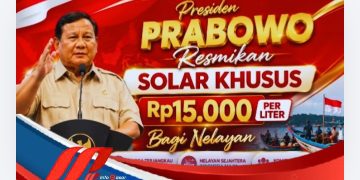 Presiden Prabowo Resmikan Solar Khusus Rp15.000 per Liter Bagi Nelayan