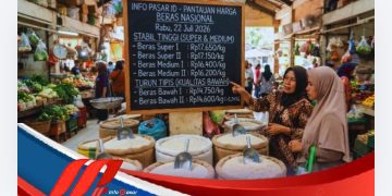 Harga Beras Nasional Stabil Tinggi, Beras Kualitas Bawah Alami Penurunan Tipis