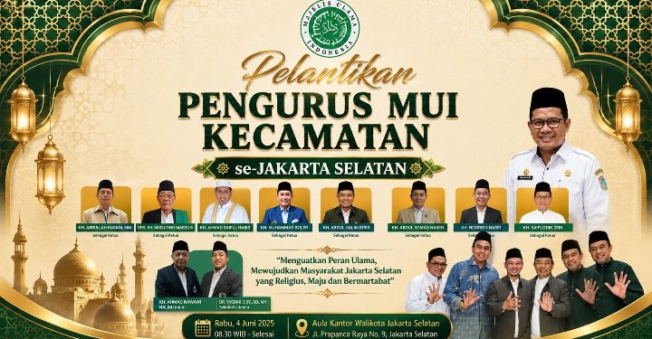 Praktisi Hukum Joko Umboro Hadiri Pelantikan Pengurus MUI Kecamatan se-Jakarta Selatan