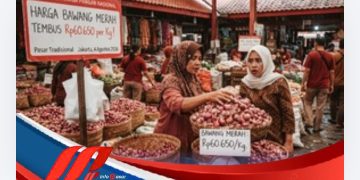 Harga Bawang Merah Tembus Rp60.650 per Kg