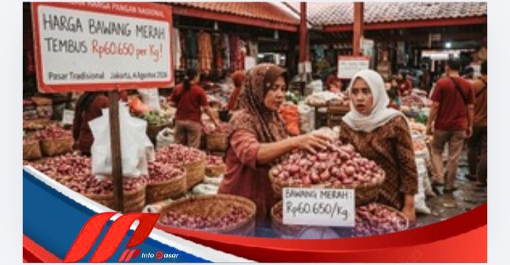 Harga Bawang Merah Tembus Rp60.650 per Kg