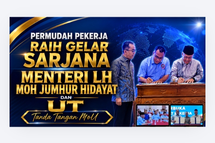 Gandeng UT, Jumhur Hidayat dan Dedi Sudarajat Permudah Buruh Raih Gelar Sarjana