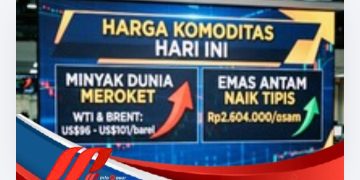 Minyak Dunia Meroket, Emas Antam Naik Tipis