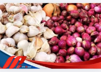 Bawang Merah Melonjak Naik, Bawang Putih Stabil
