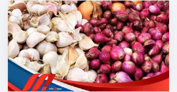 Bawang Merah Melonjak Naik, Bawang Putih Stabil