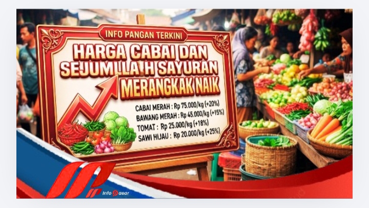 Harga Cabai dan Sejumlah Sayuran Merangkak Naik