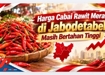 Harga Cabai Rawit Merah di Jabodetabek Masih Bertahan Tinggi