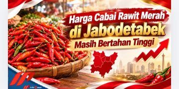 Harga Cabai Rawit Merah di Jabodetabek Masih Bertahan Tinggi