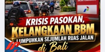 Krisis Pasokan, Kelangkaan BBM Lumpuhkan Sejumlah Ruas Jalan di Bali